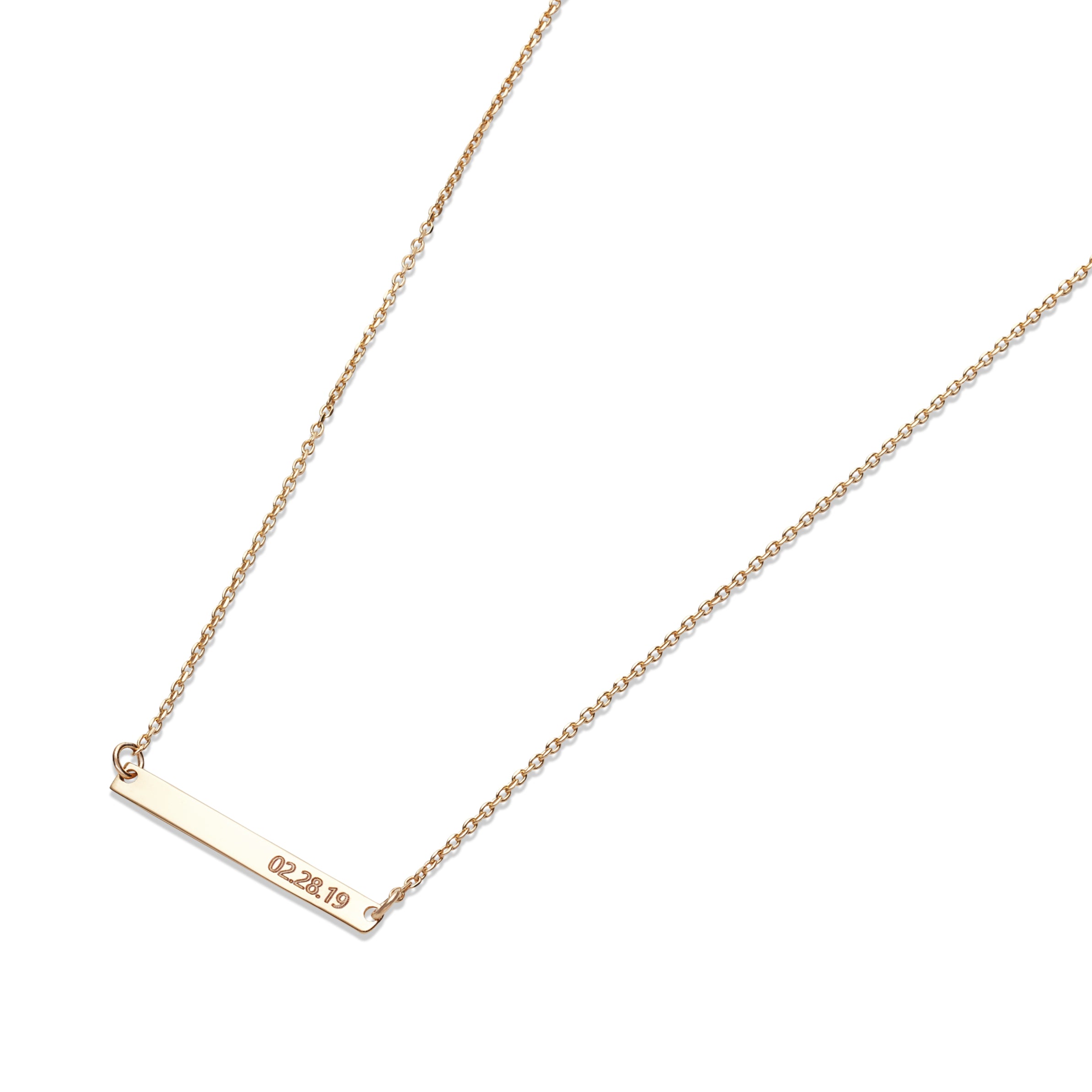 Engravable Bar Necklace image 1