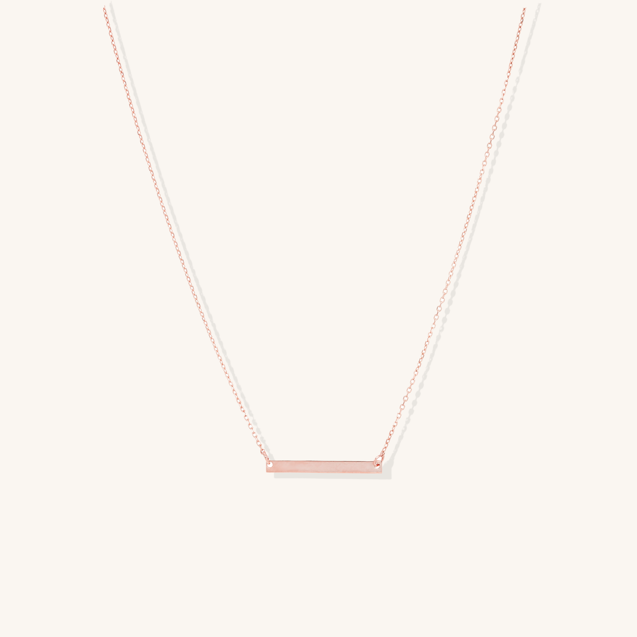 Engravable Bar Necklace