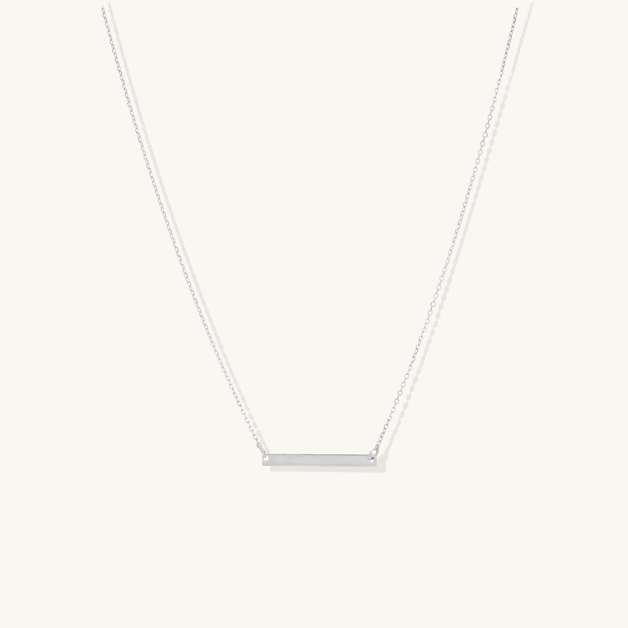 Engravable Bar Necklace
