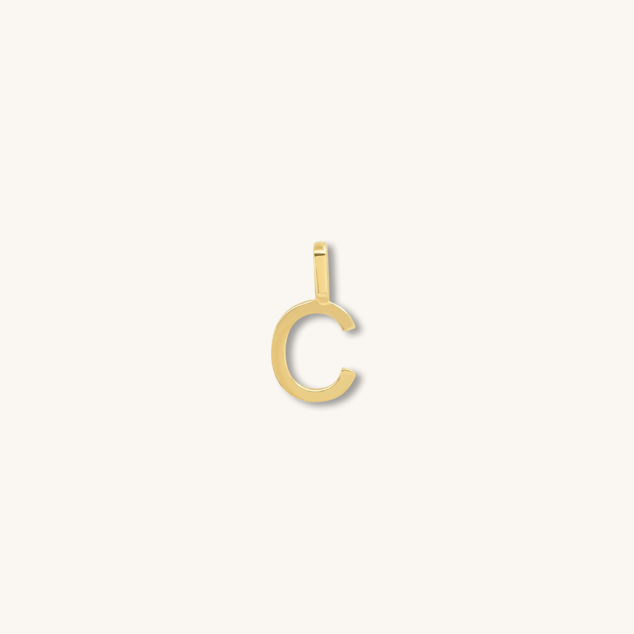 Letter Pendant – Solid Gold