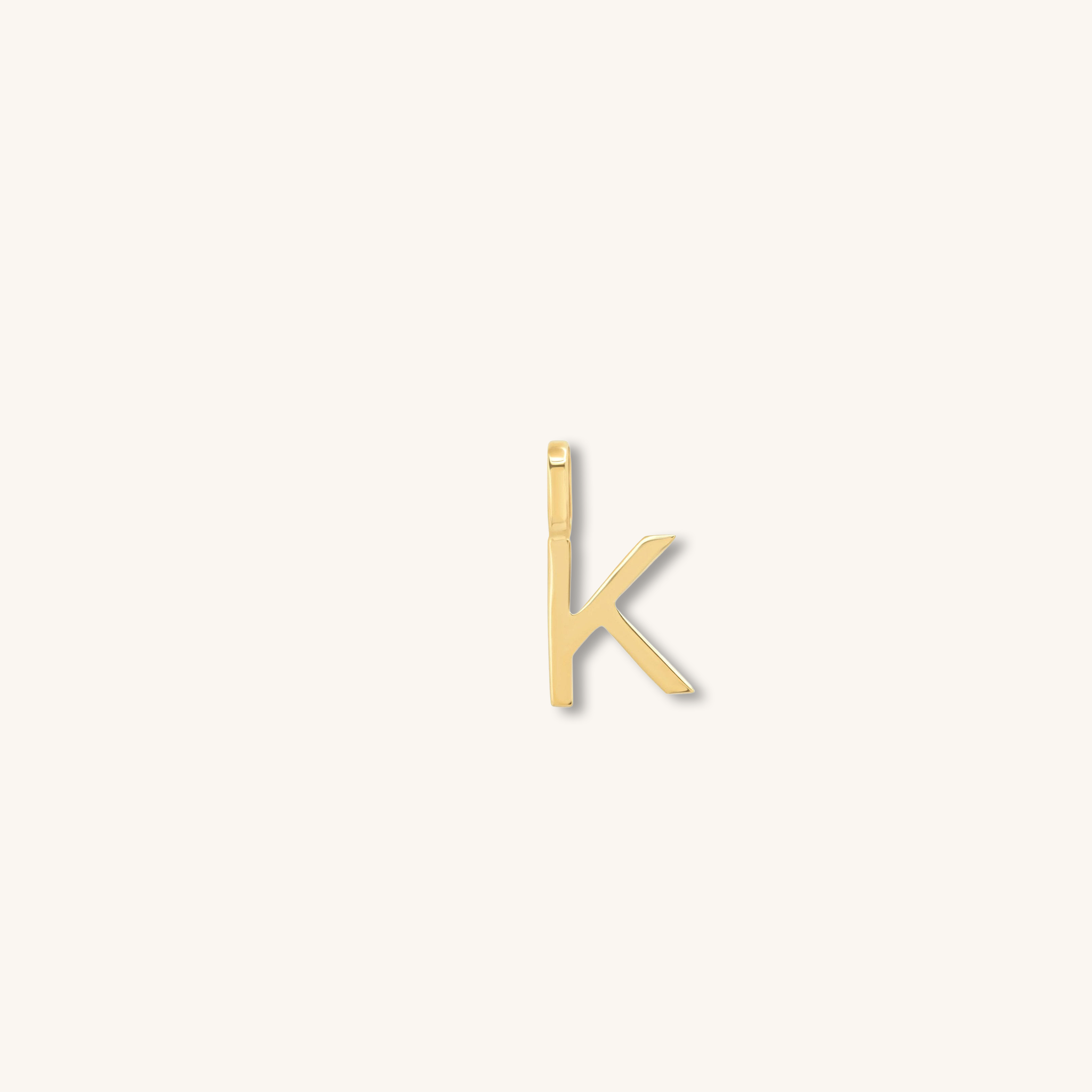 Letter Pendant – Solid Gold