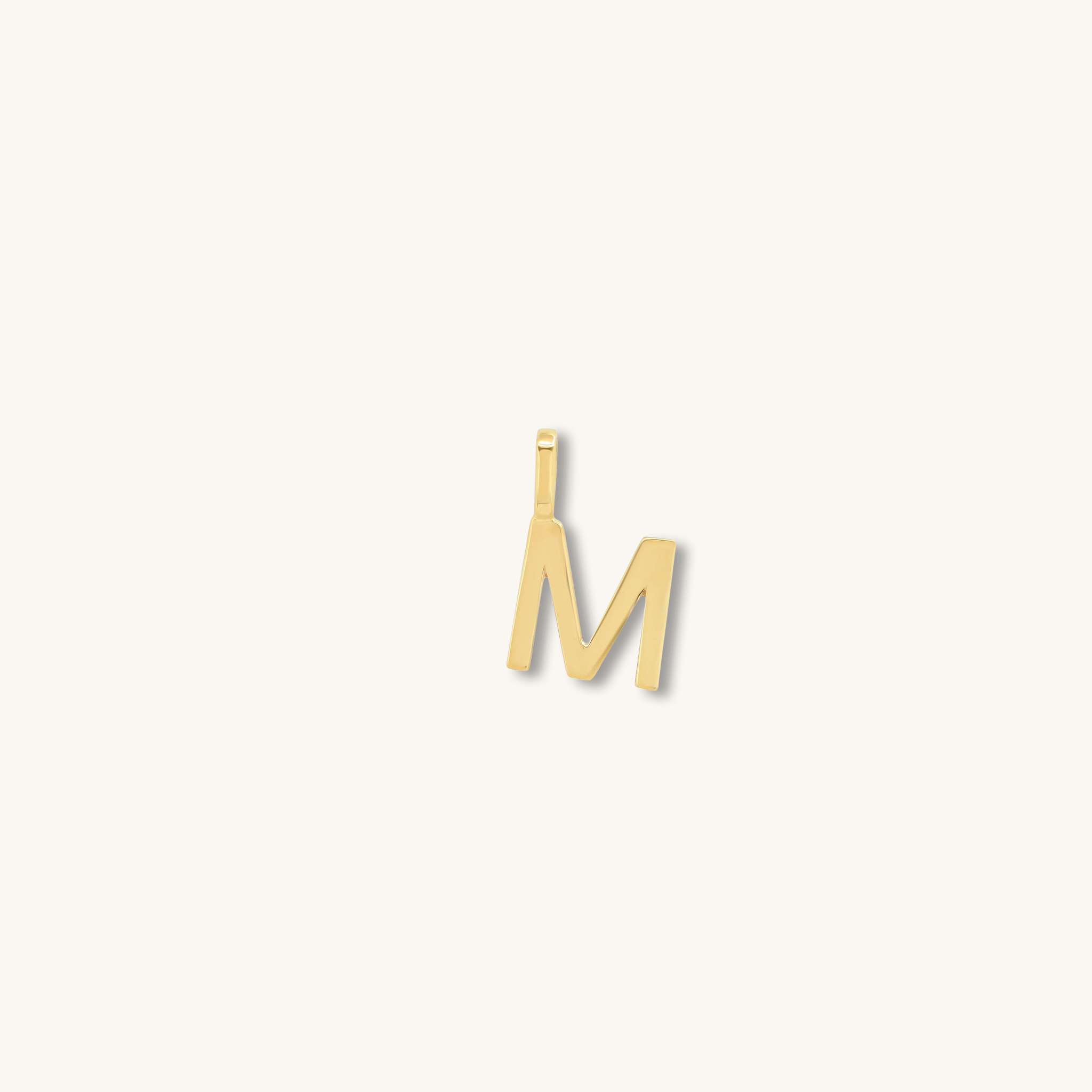 Letter Pendant – Solid Gold
