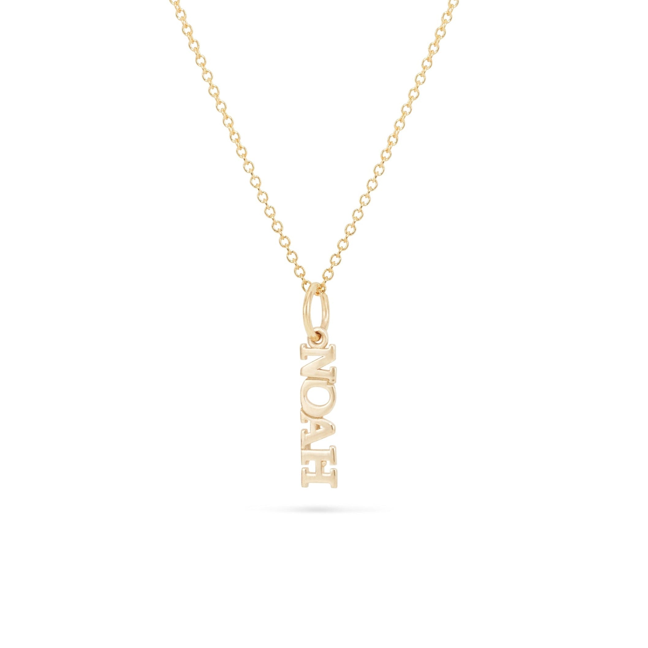 CUSTOM NAME PENDANT- SOLID GOLD