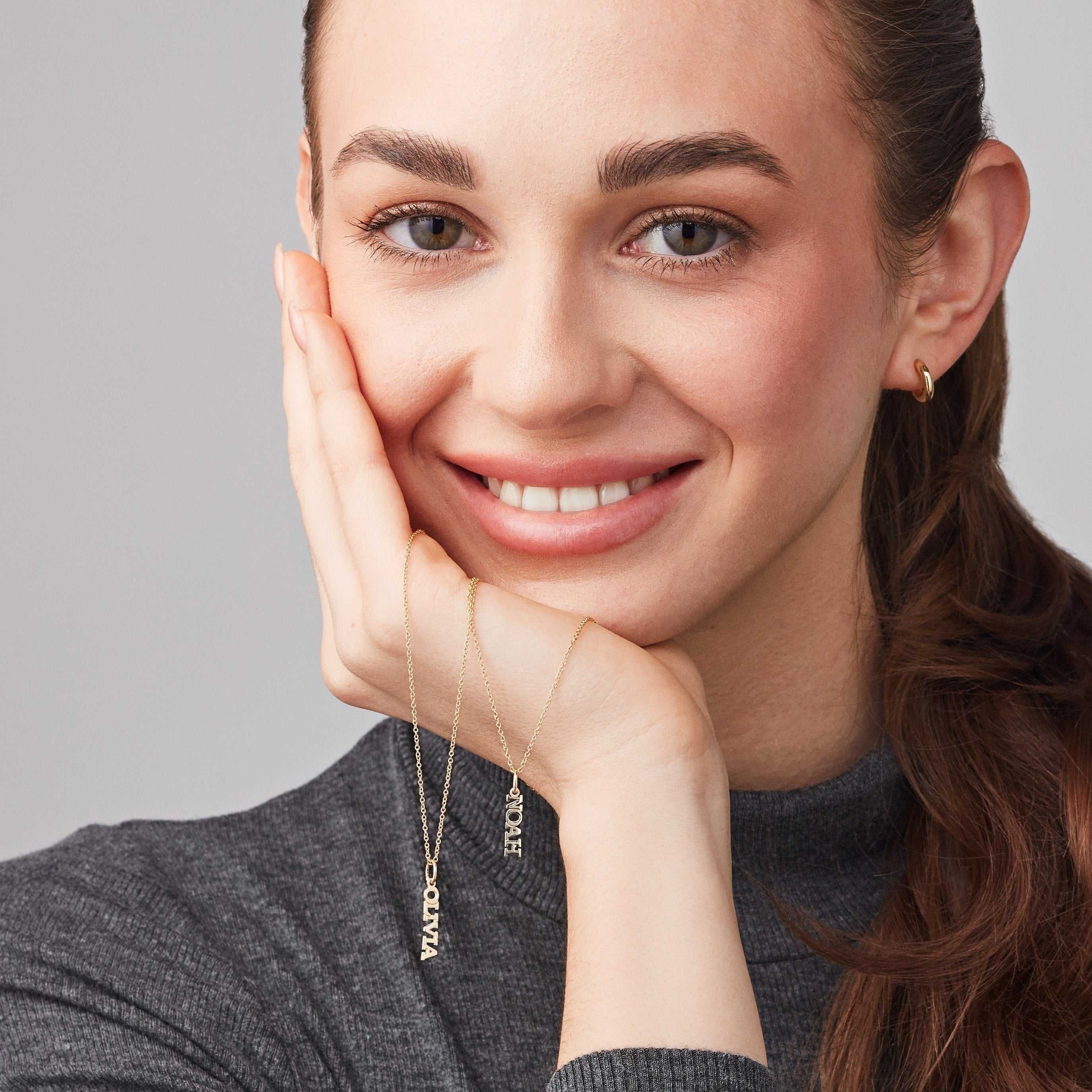 CUSTOM NAME NECKLACE - SOLID GOLD