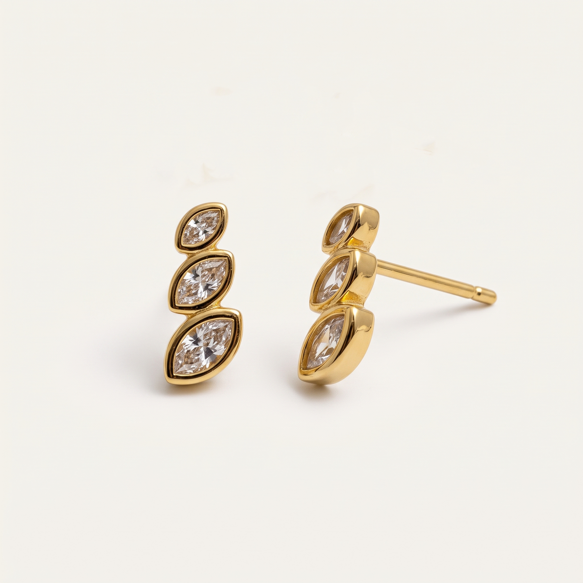 Marquise Trio Studs