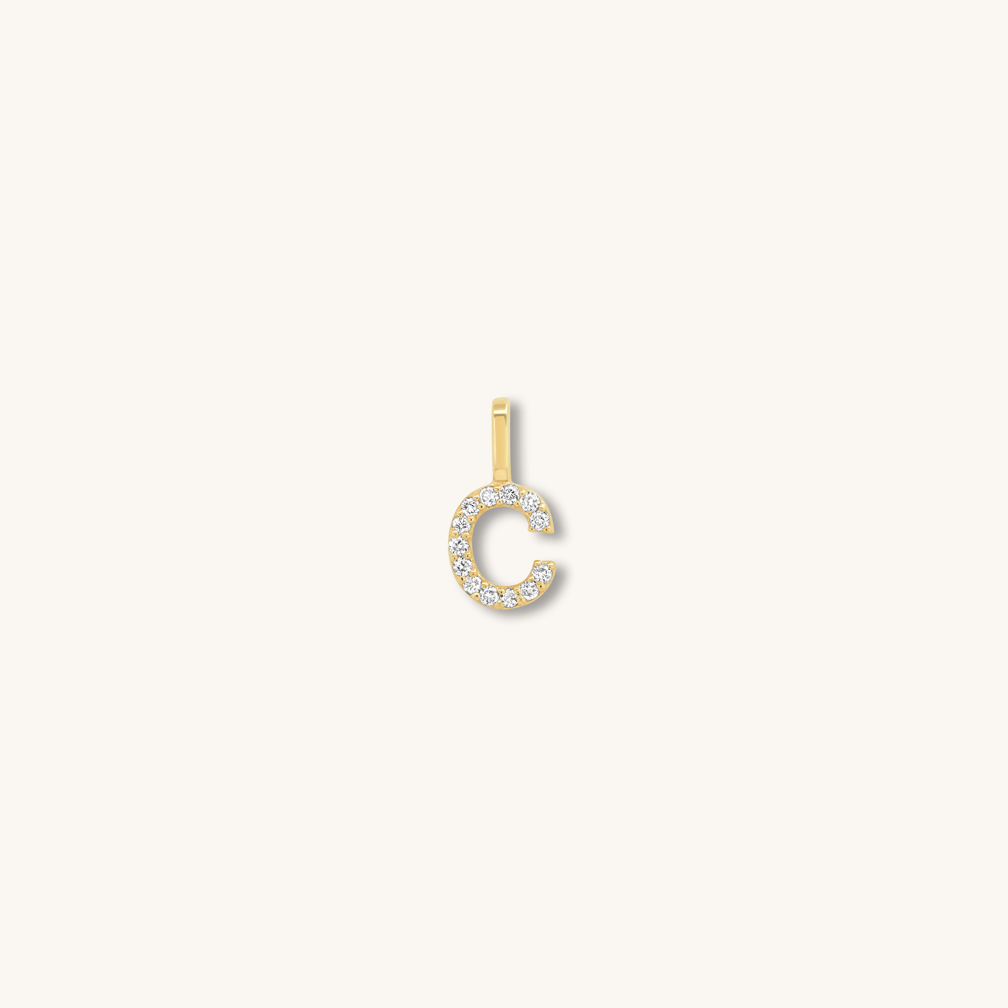 Letter Pendant – Solid Gold