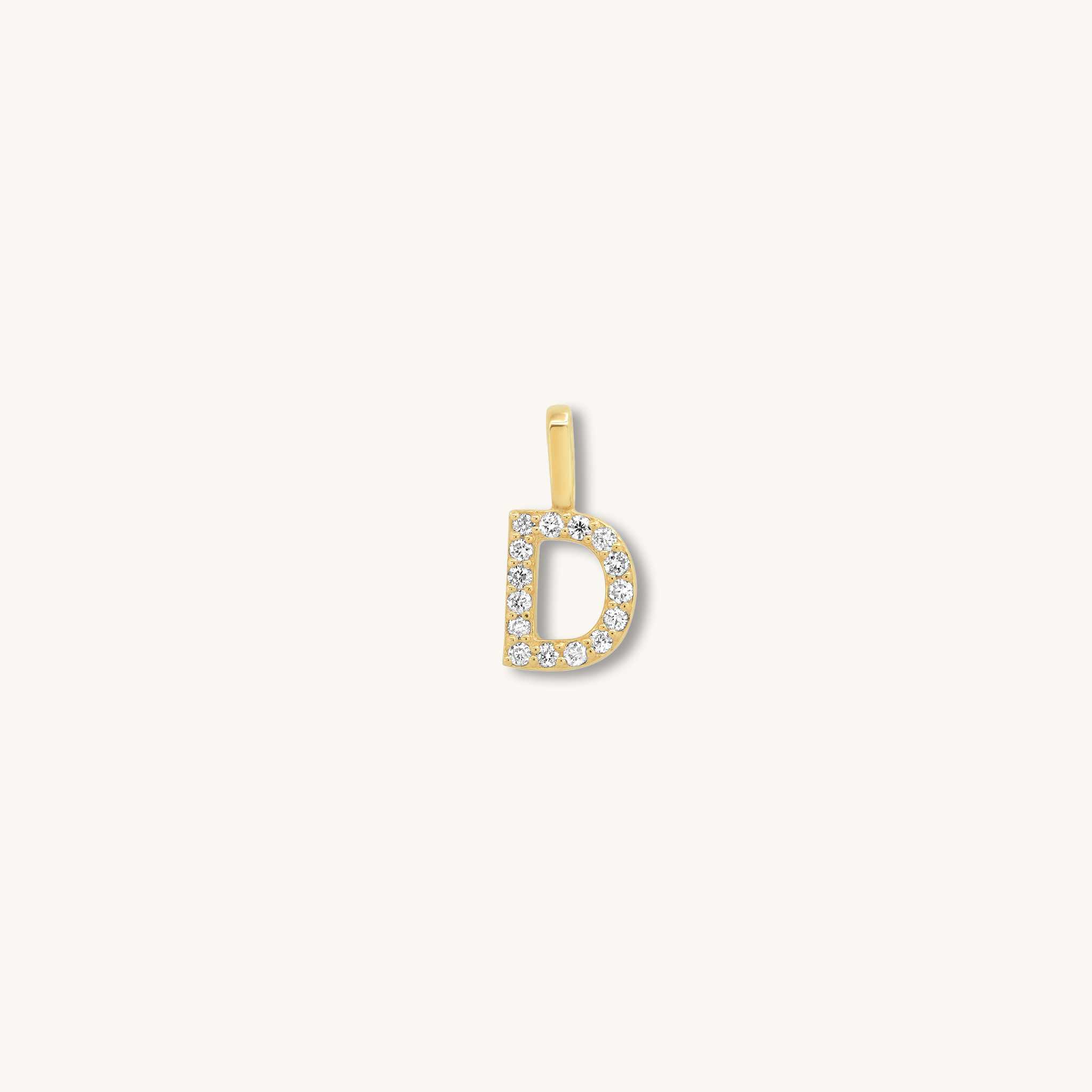 Letter Pendant – Solid Gold