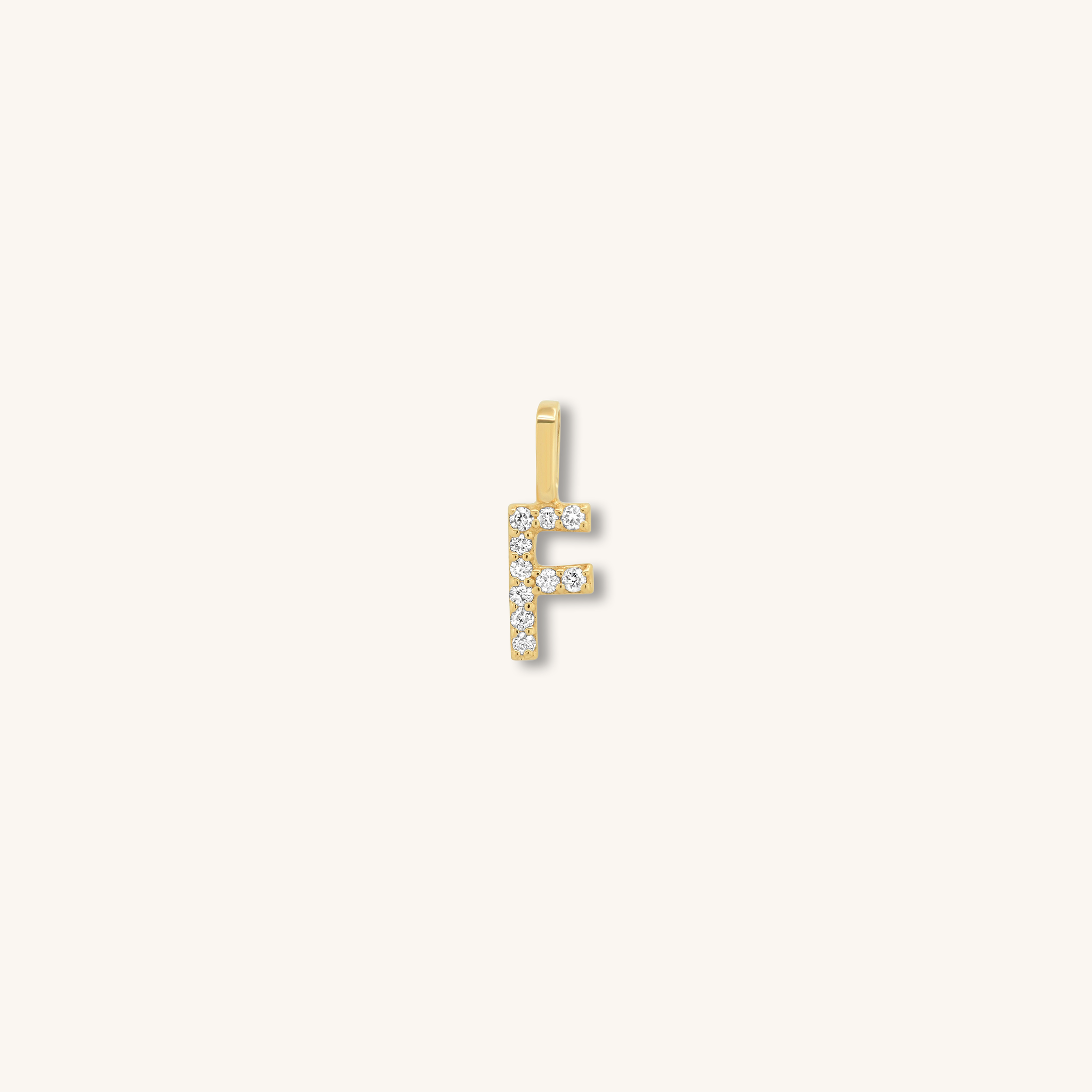 Letter Pendant – Solid Gold