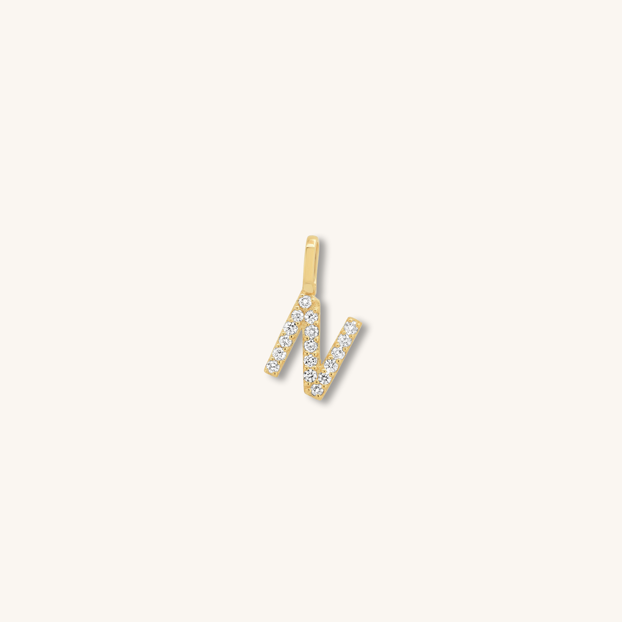 Letter Pendant – Solid Gold