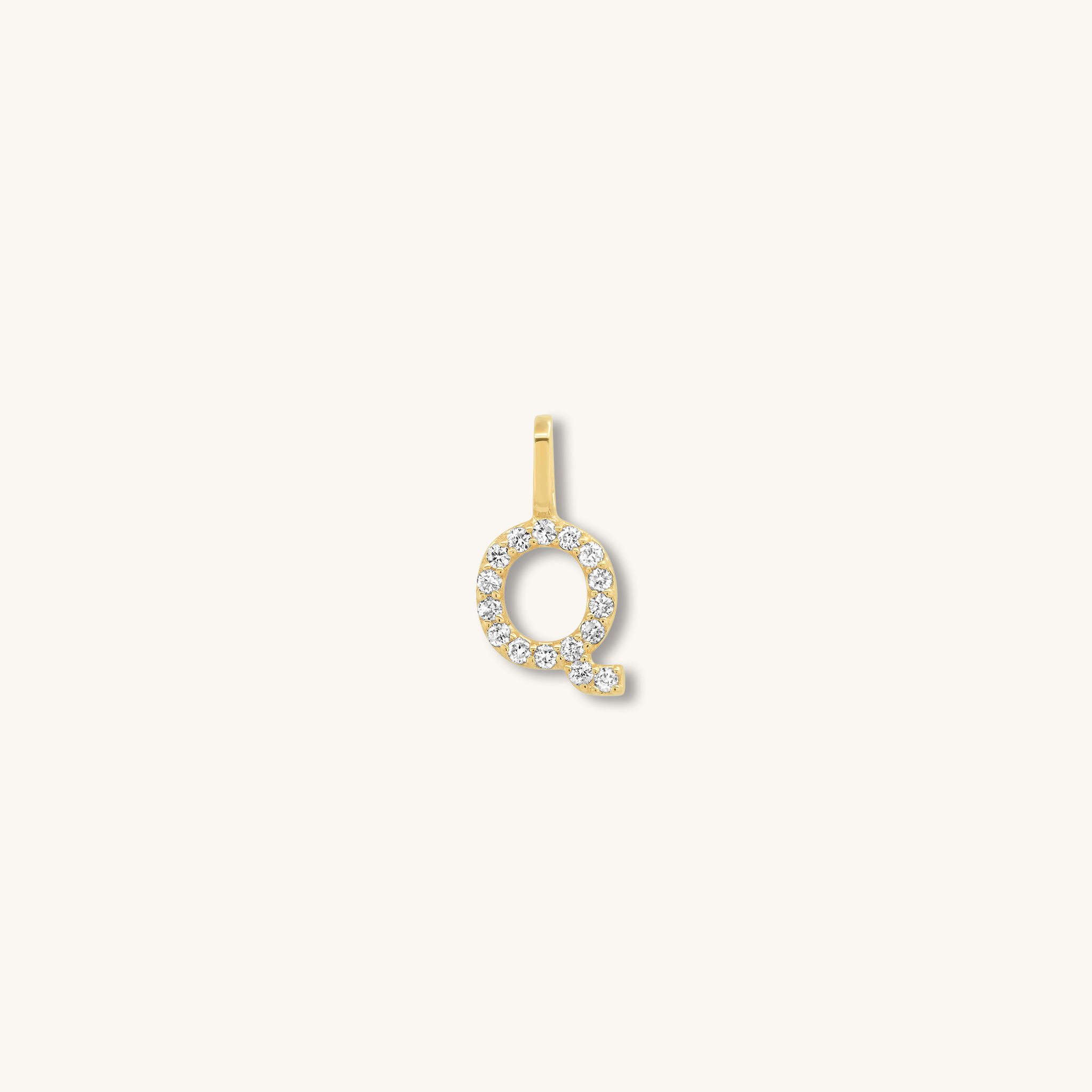 Letter Pendant – Solid Gold