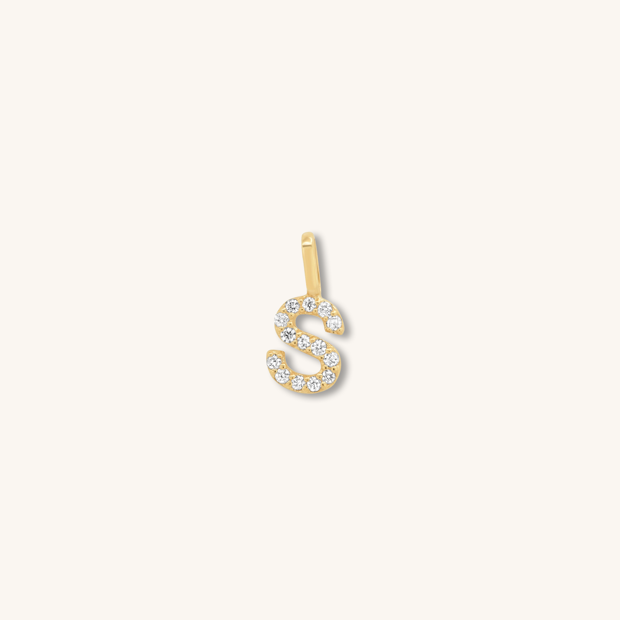 Letter Pendant – Solid Gold