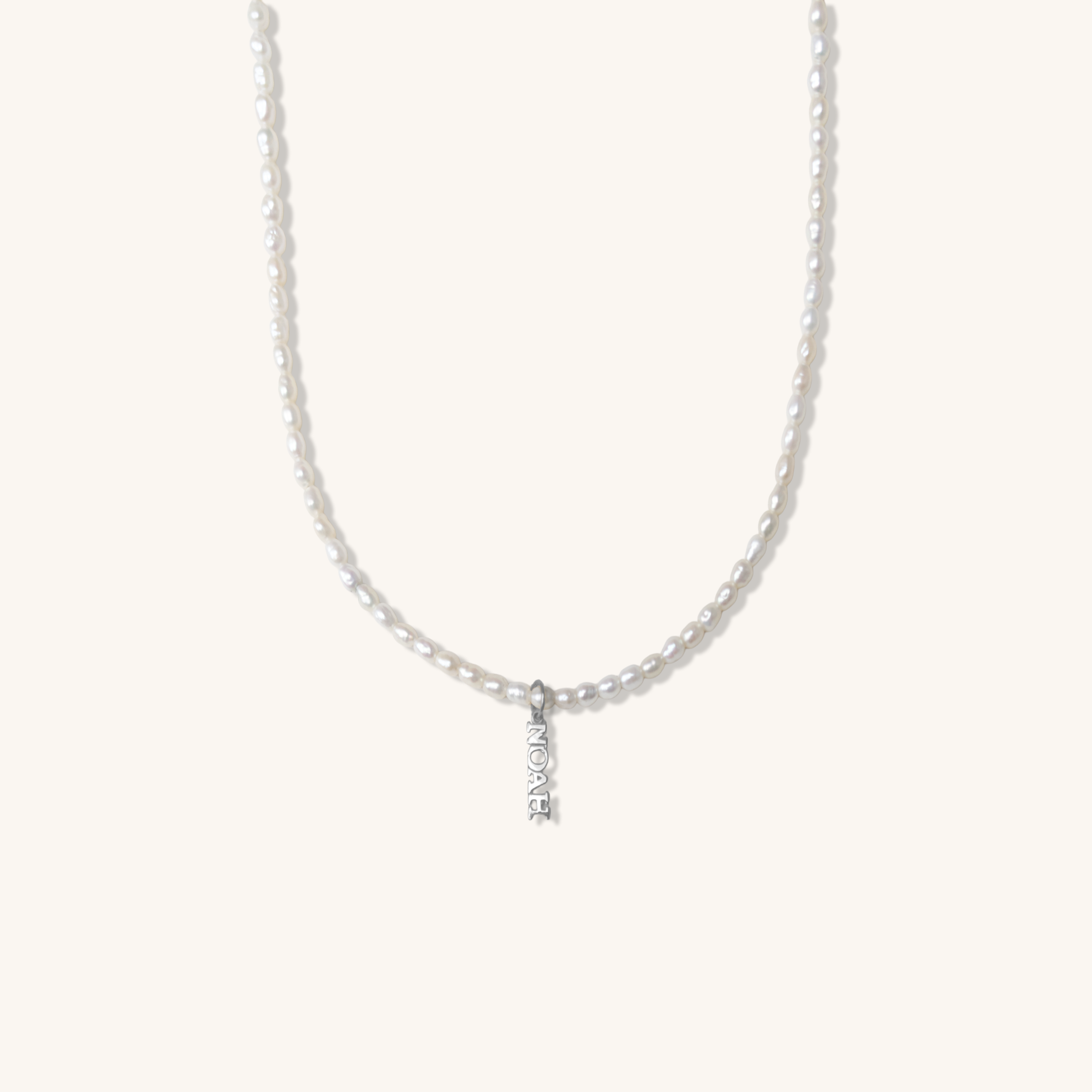 The Heirloom Pearl Necklace with Name Pendant