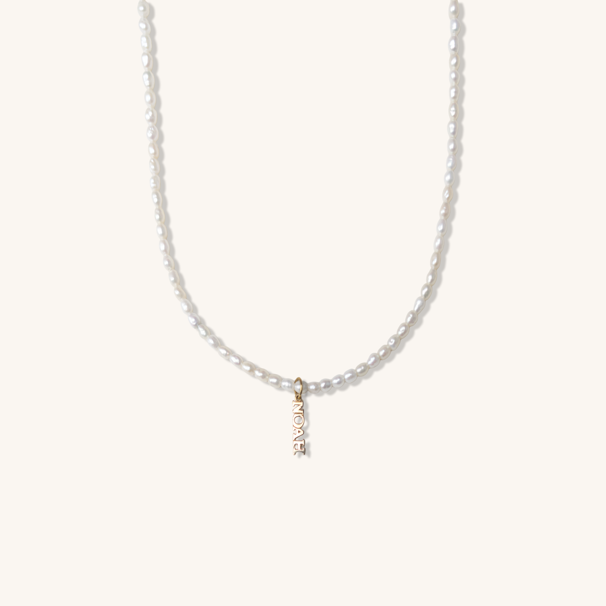 The Heirloom Pearl Necklace with Name Pendant