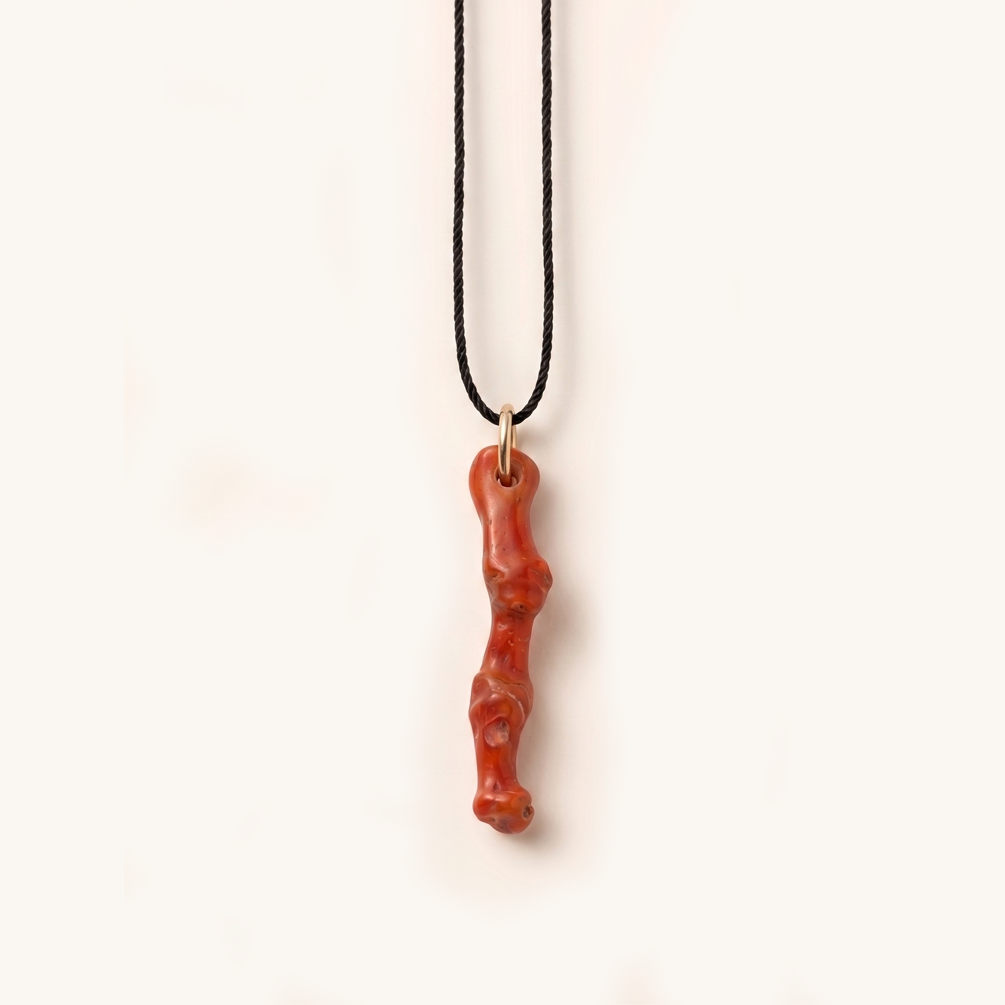 Red Coral Cord Necklace