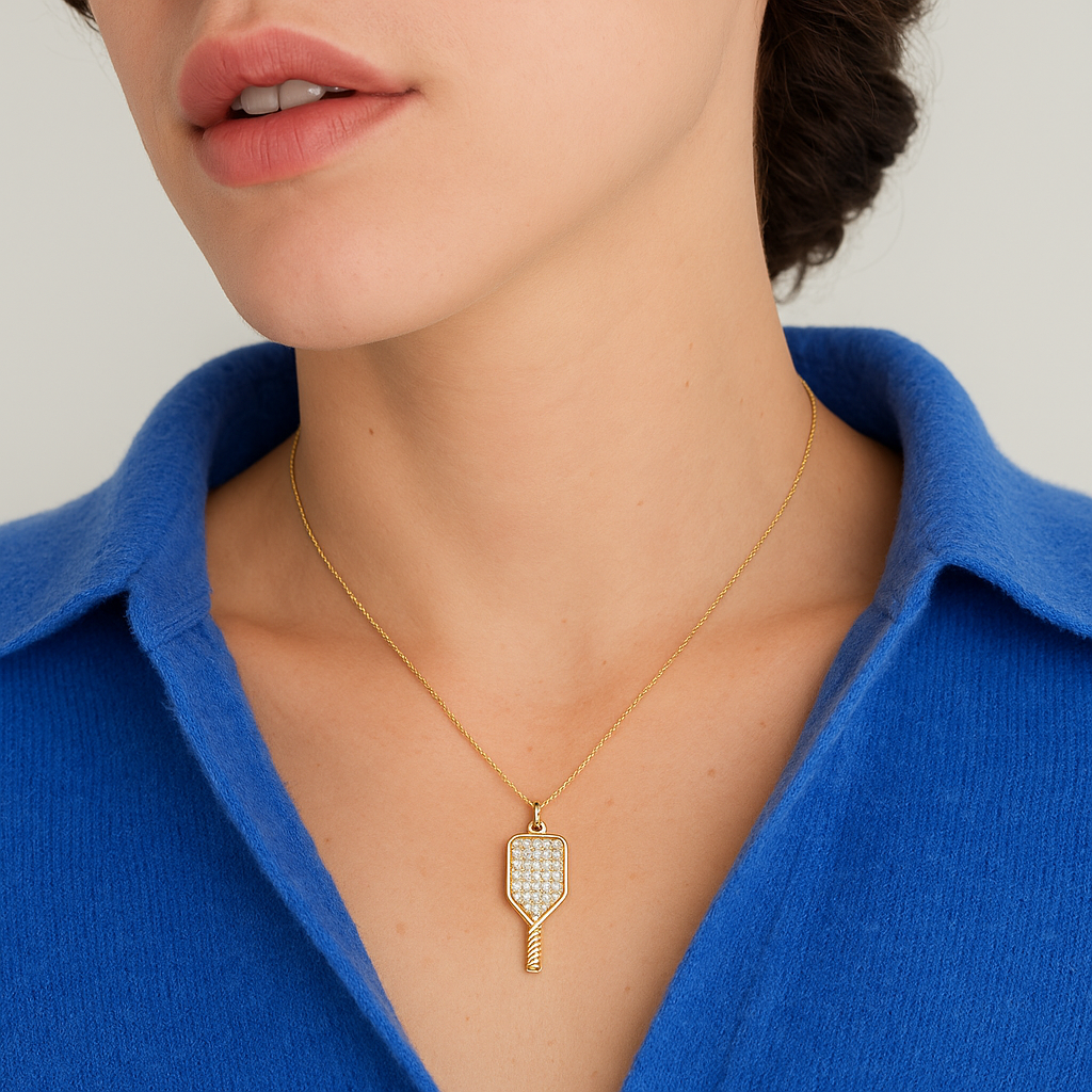 Pickle Ball Paddle Necklace