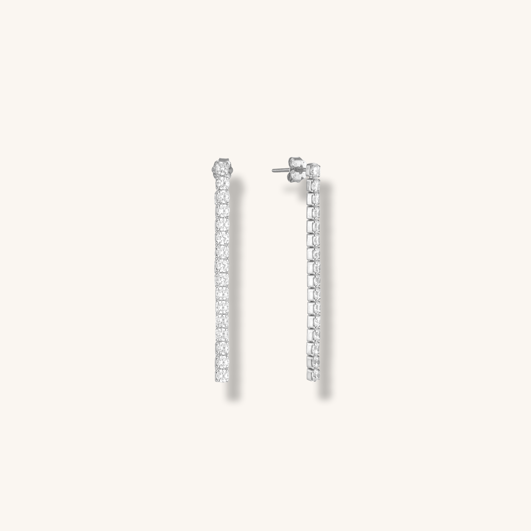 Tennis Drop Earrings