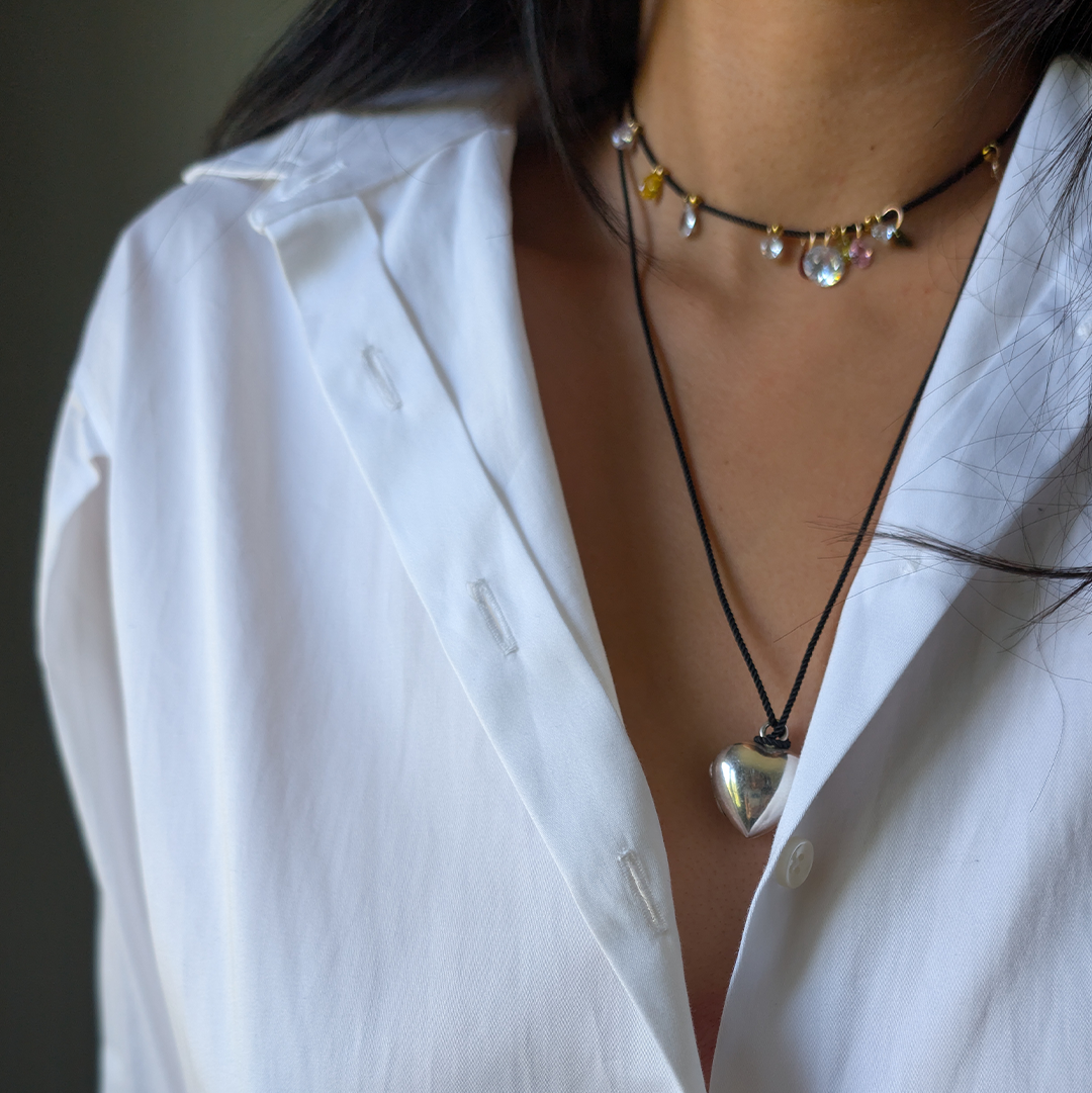 Heart on a Cord Necklace