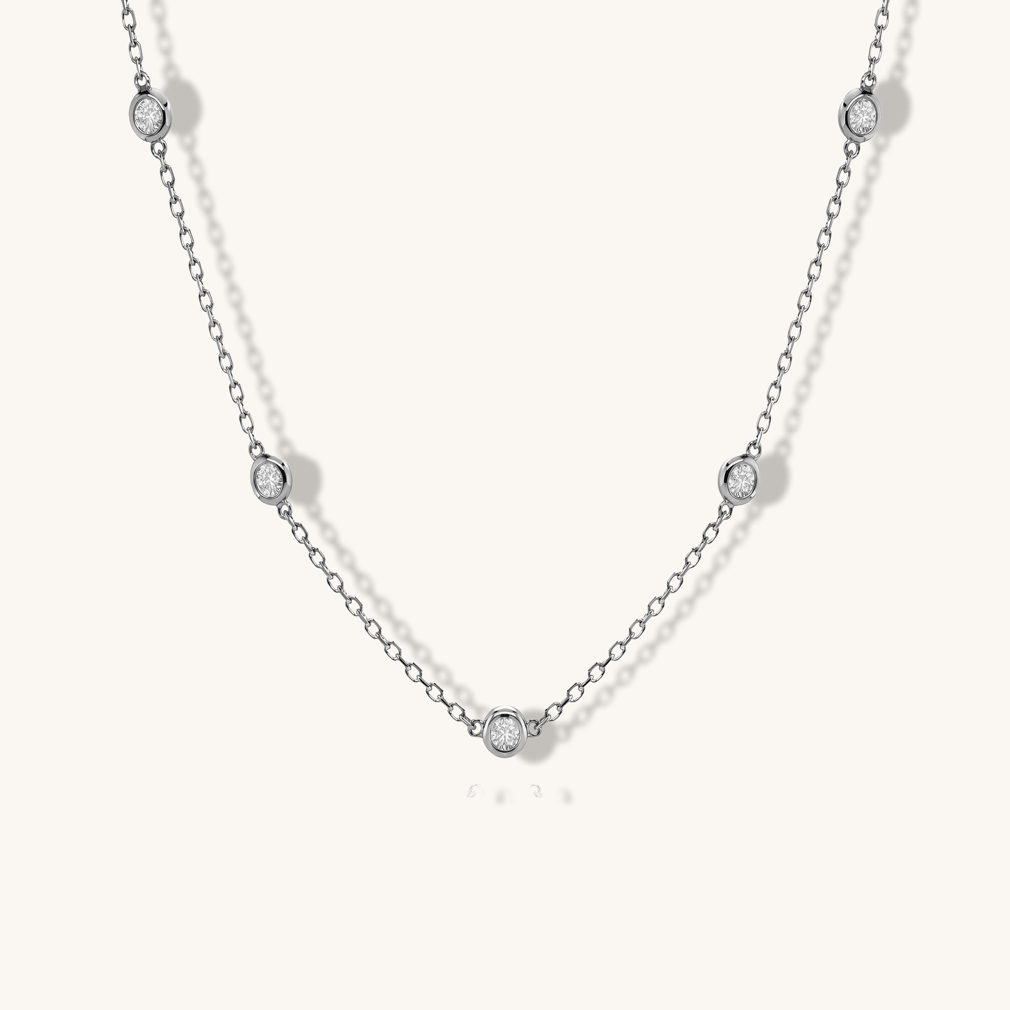 Floating Diamond Necklace