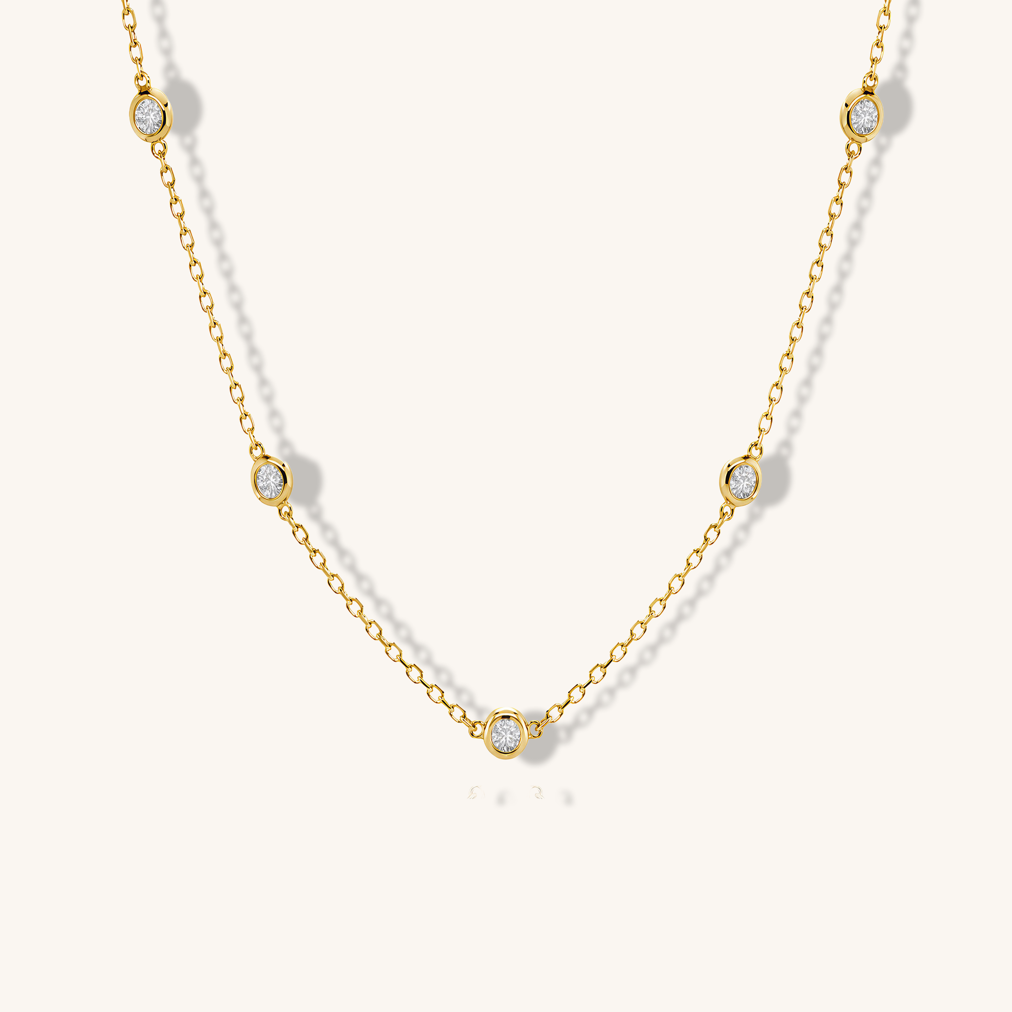 Floating Diamond Necklace