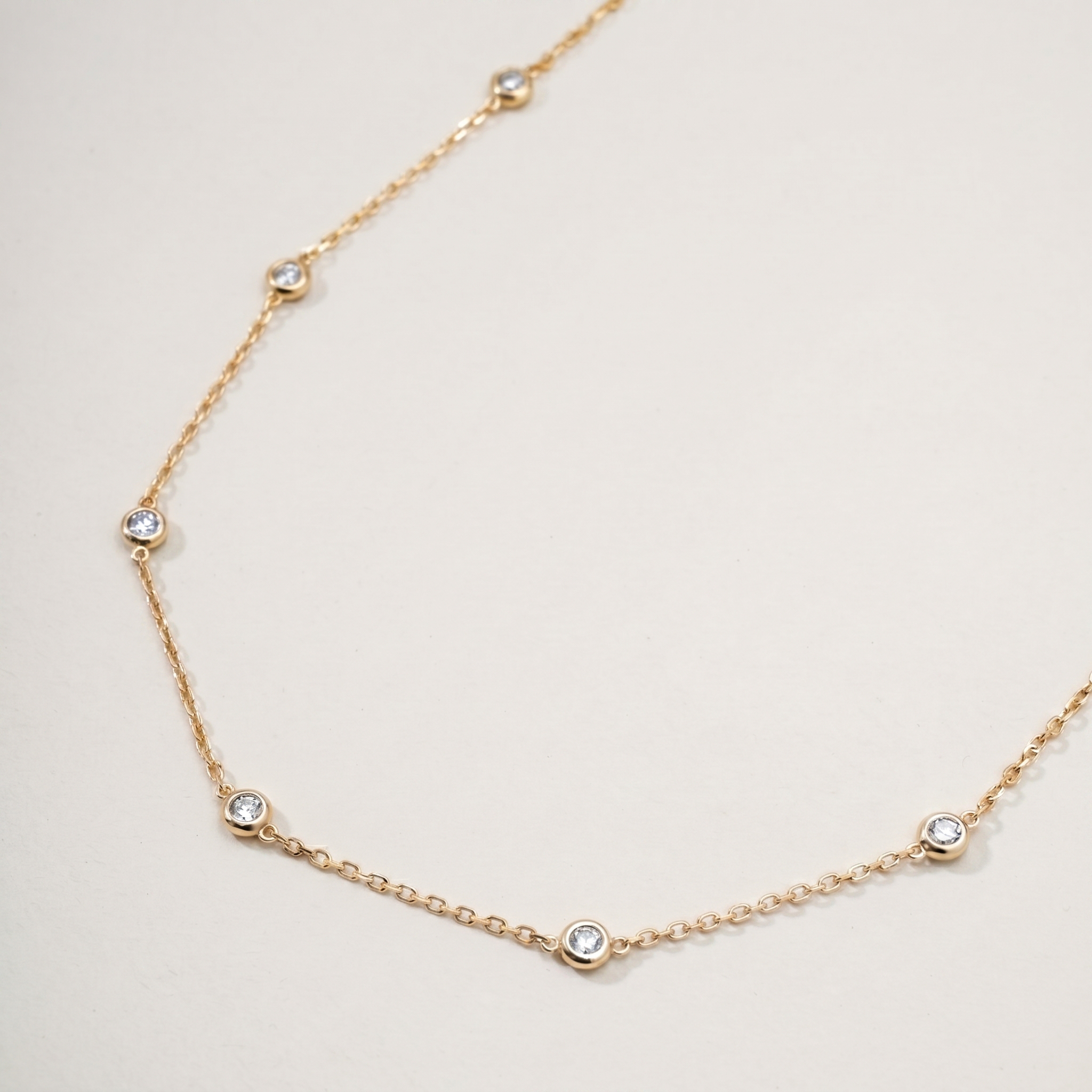 Floating Diamond Necklace