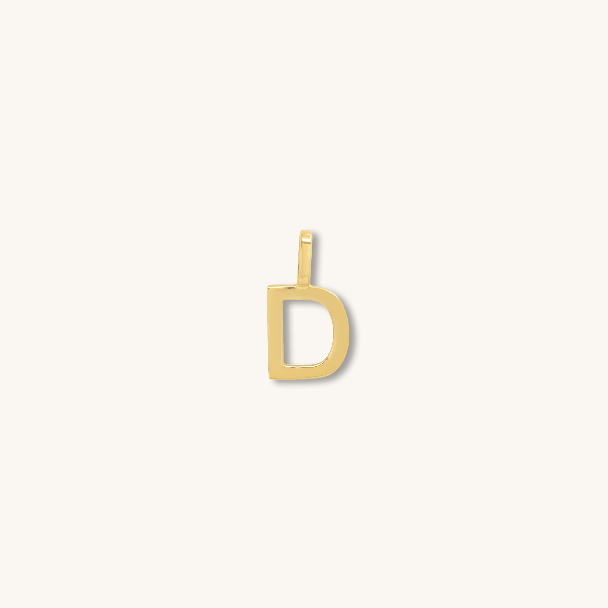 Letter Pendant – Solid Gold