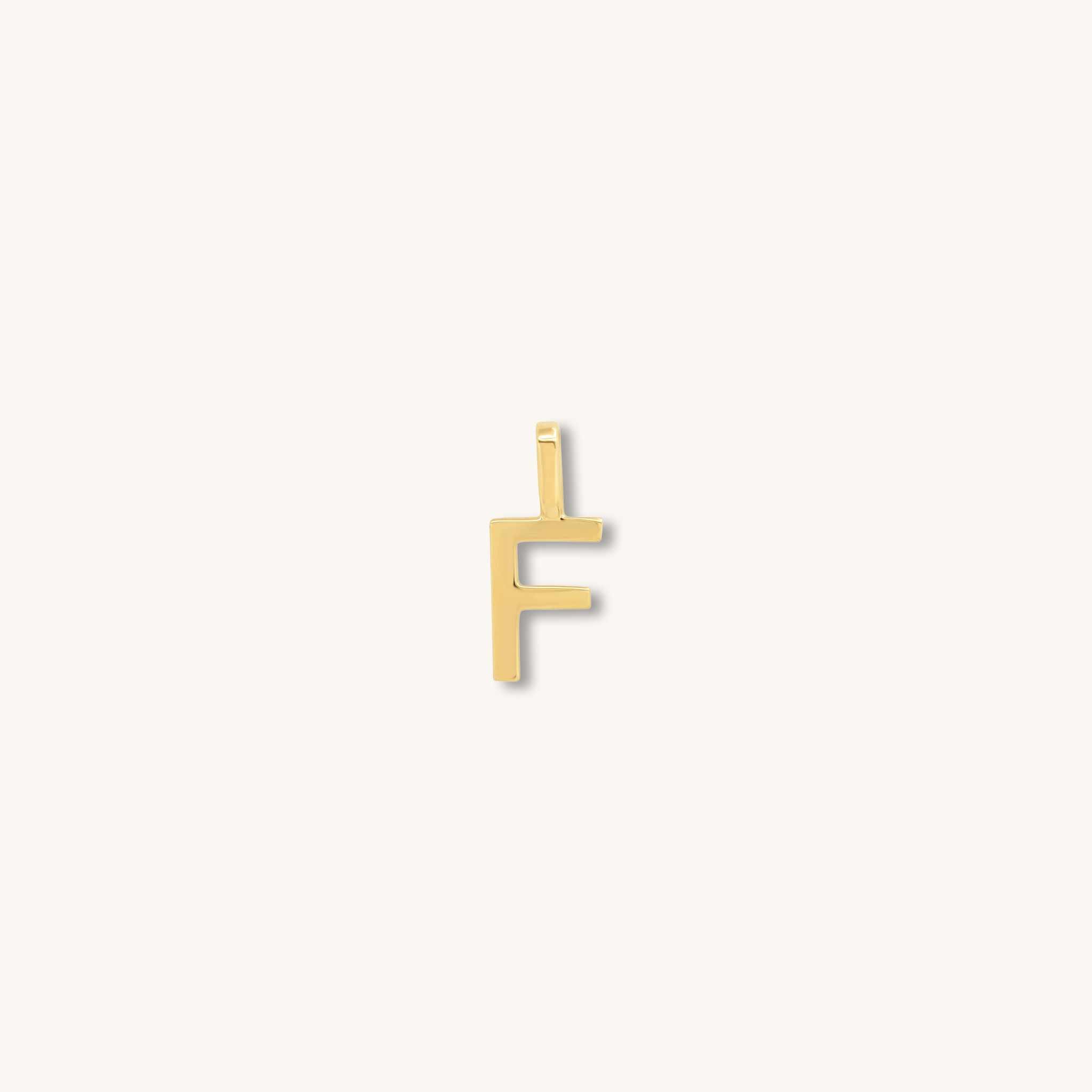 Letter Pendant – Solid Gold