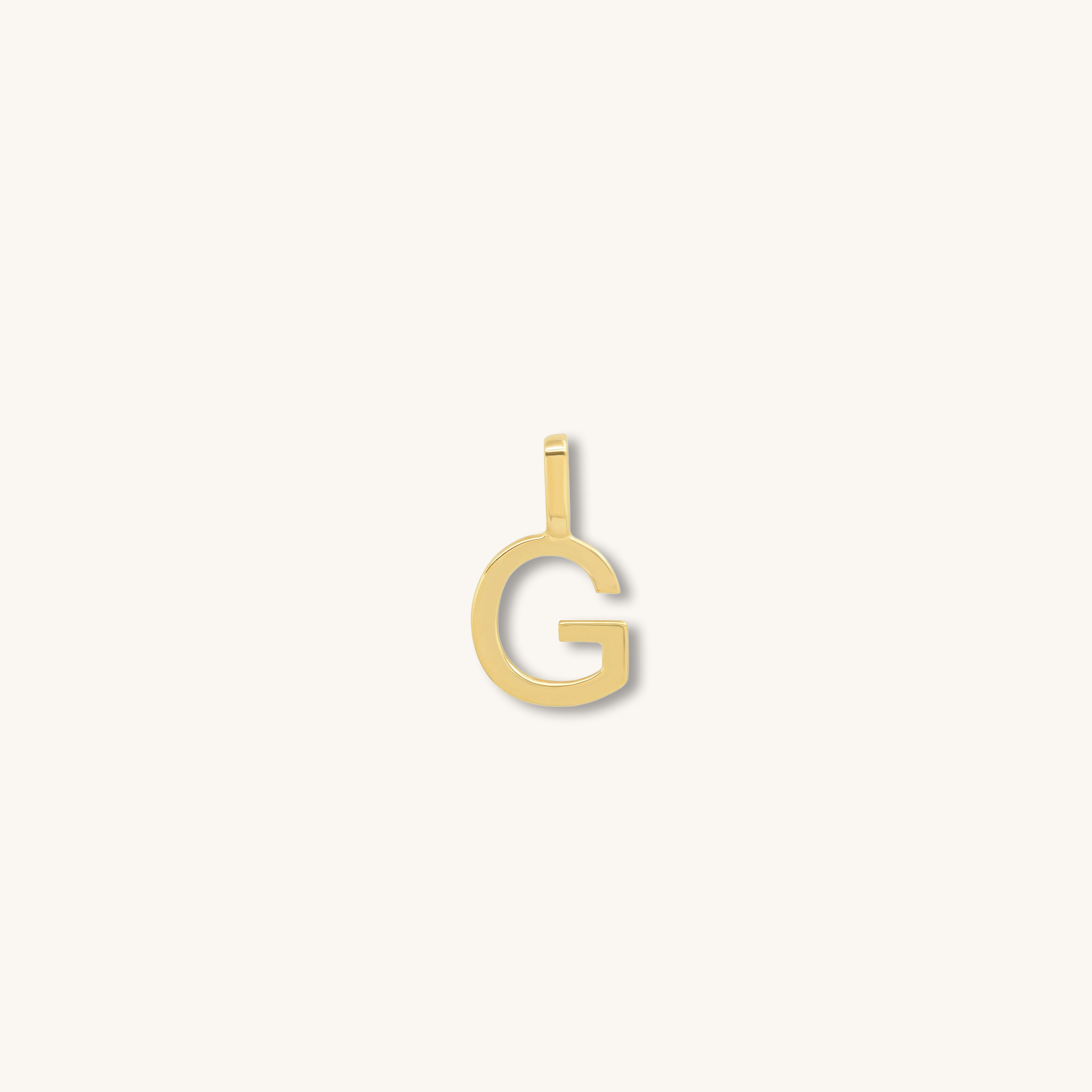 Letter Pendant – Solid Gold