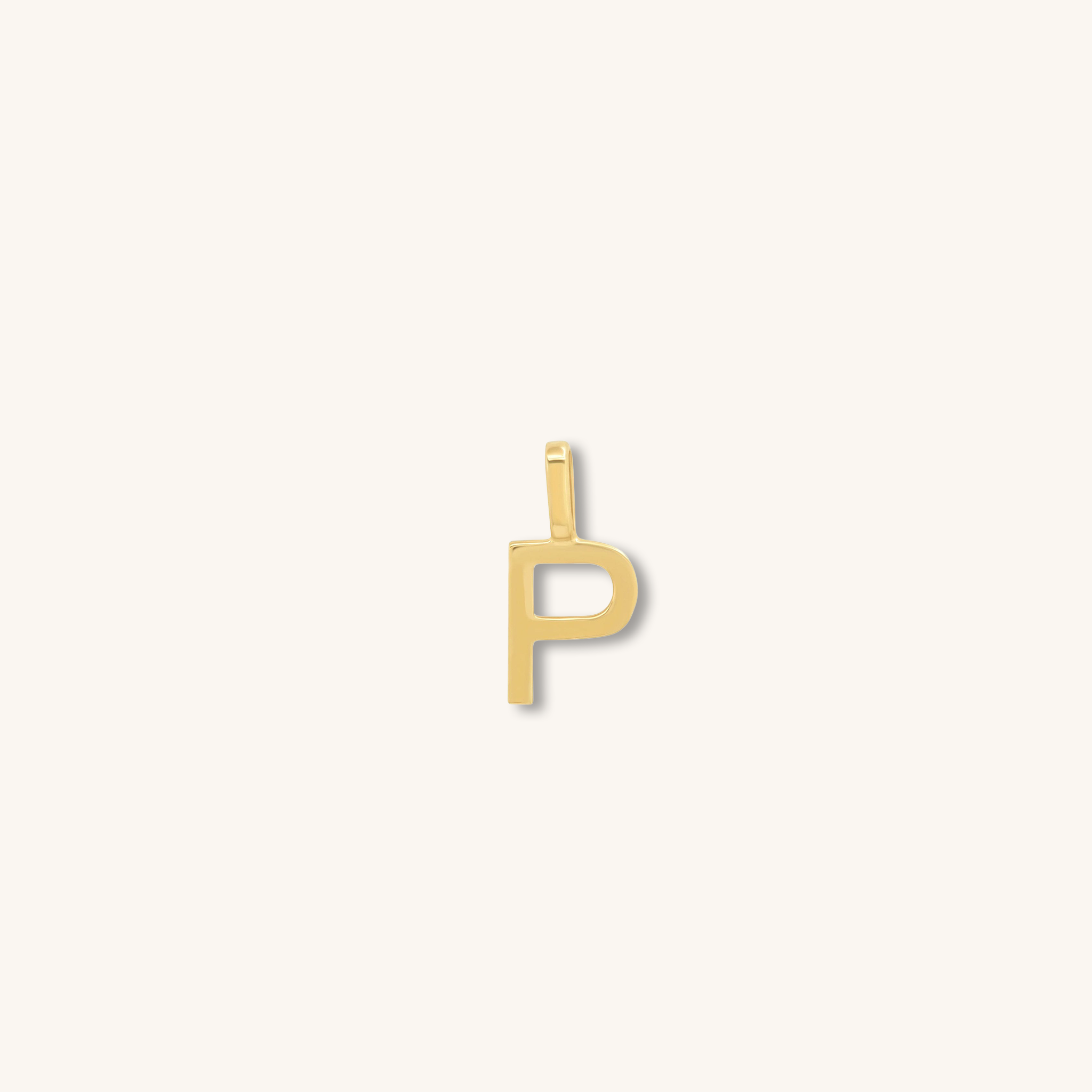 Letter Pendant – Solid Gold