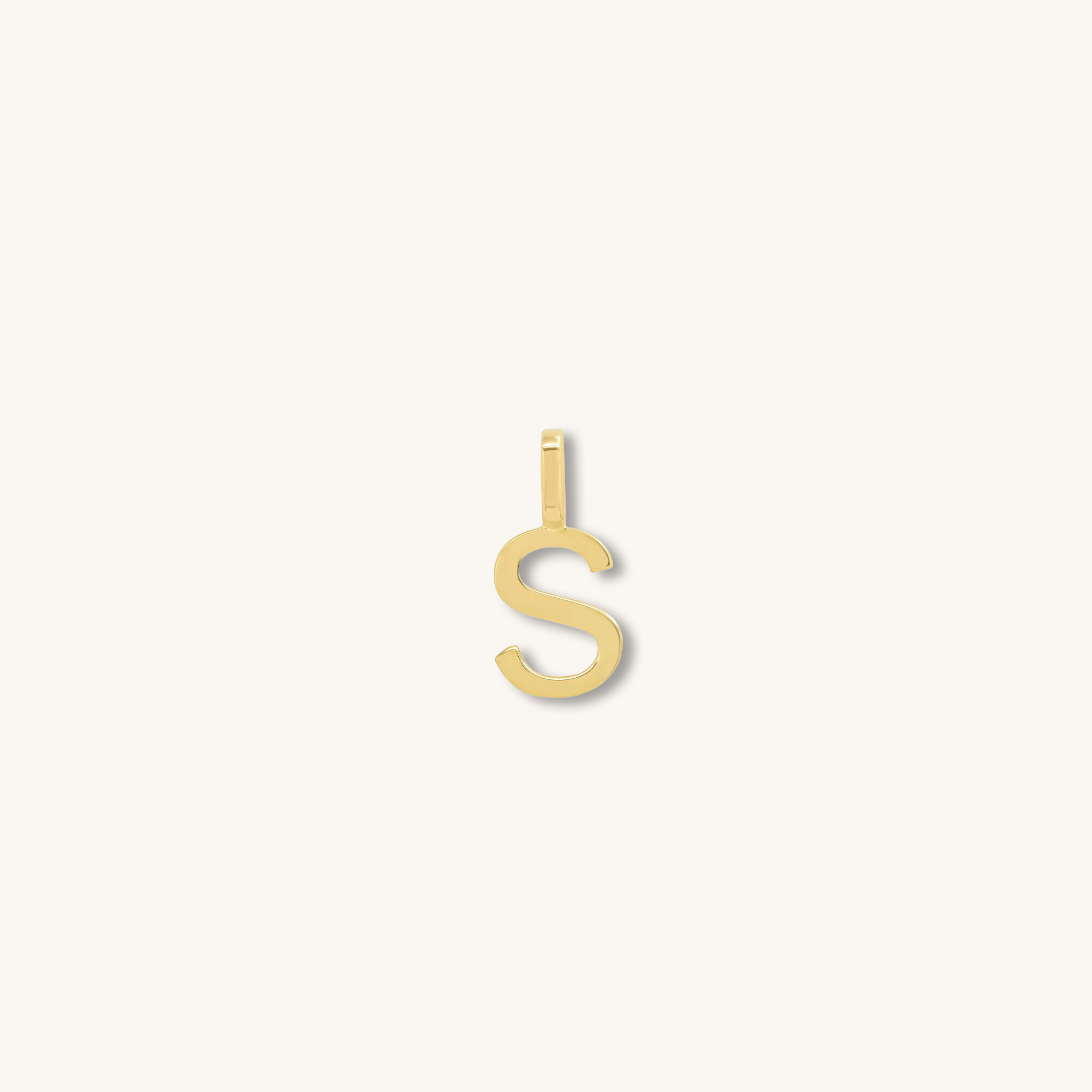 Letter Pendant – Solid Gold