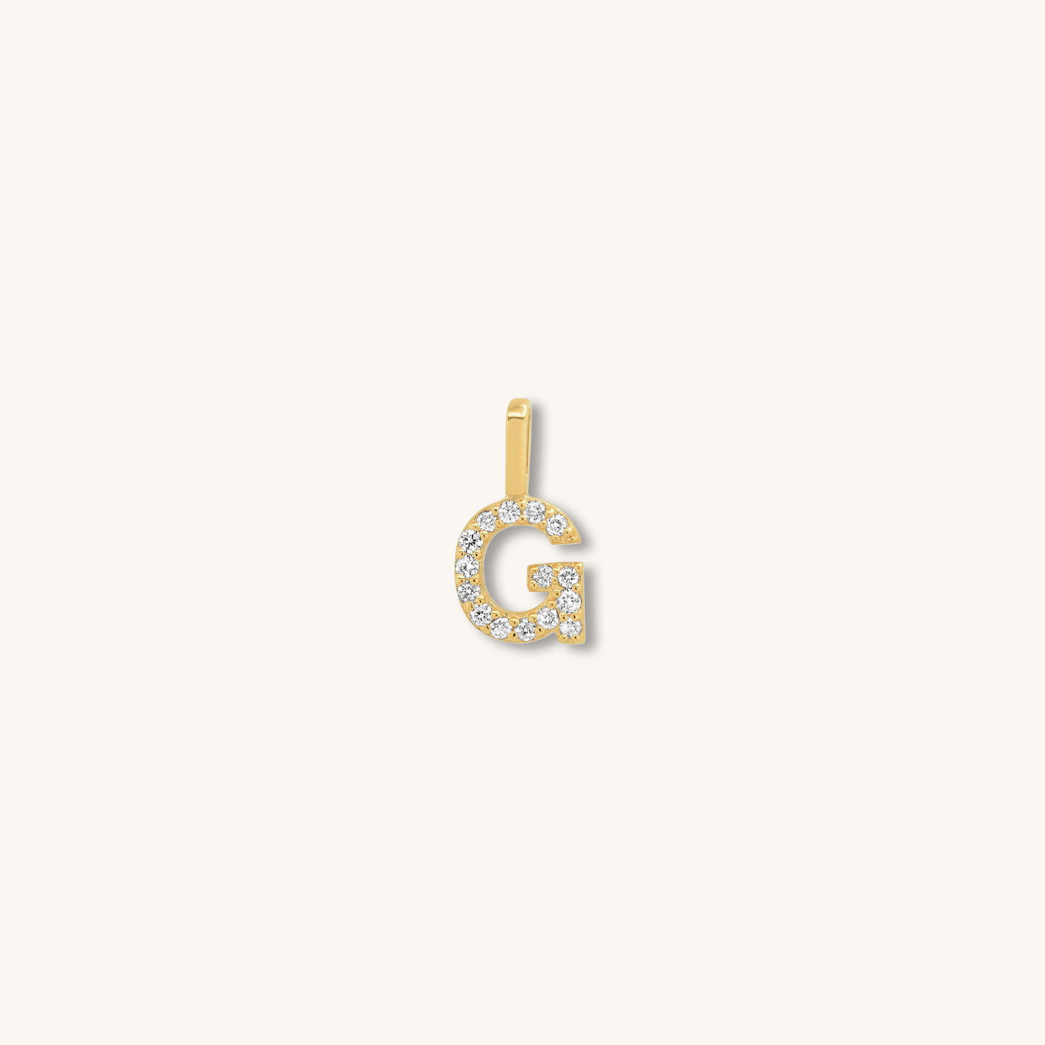 Letter Pendant – Solid Gold