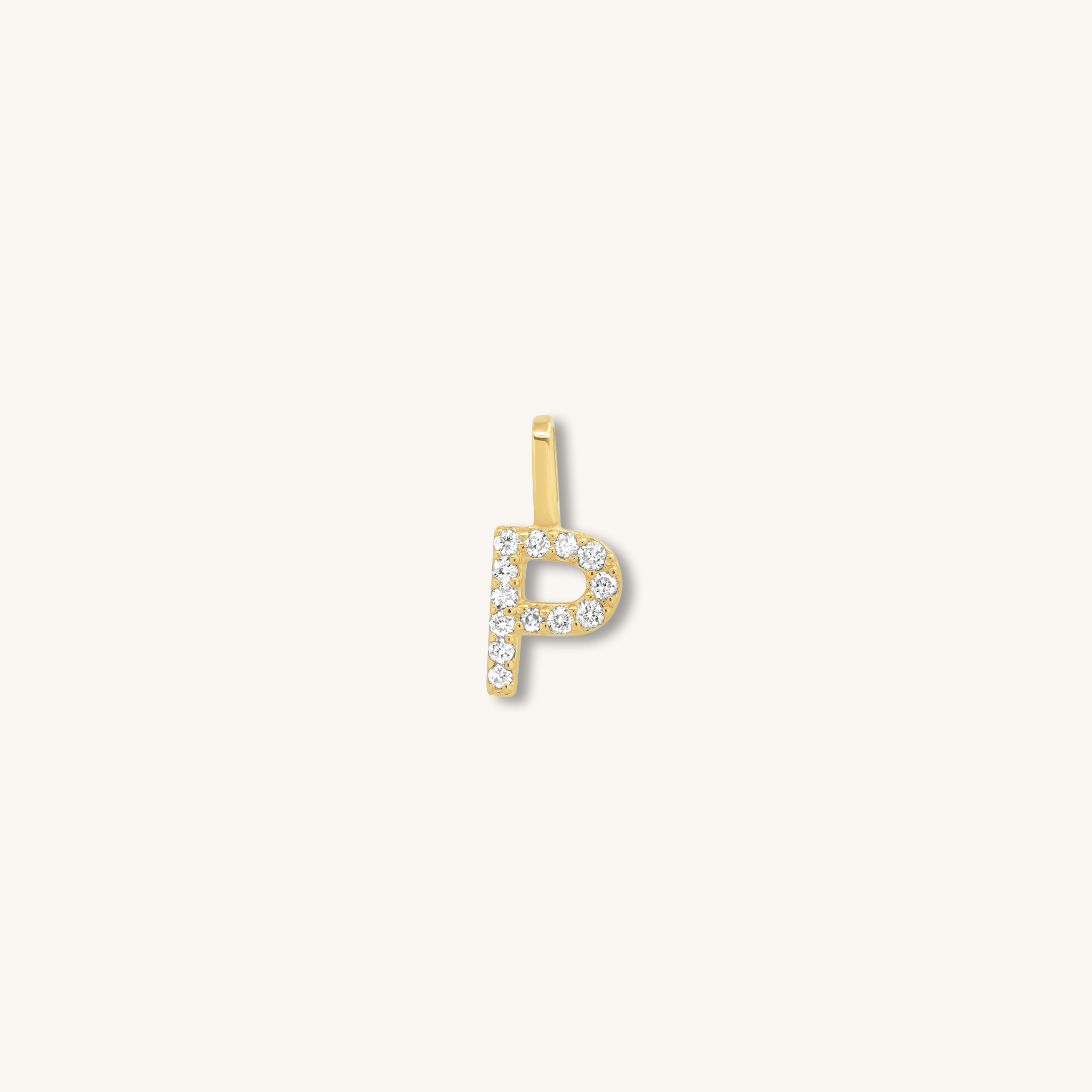 Letter Pendant – Solid Gold
