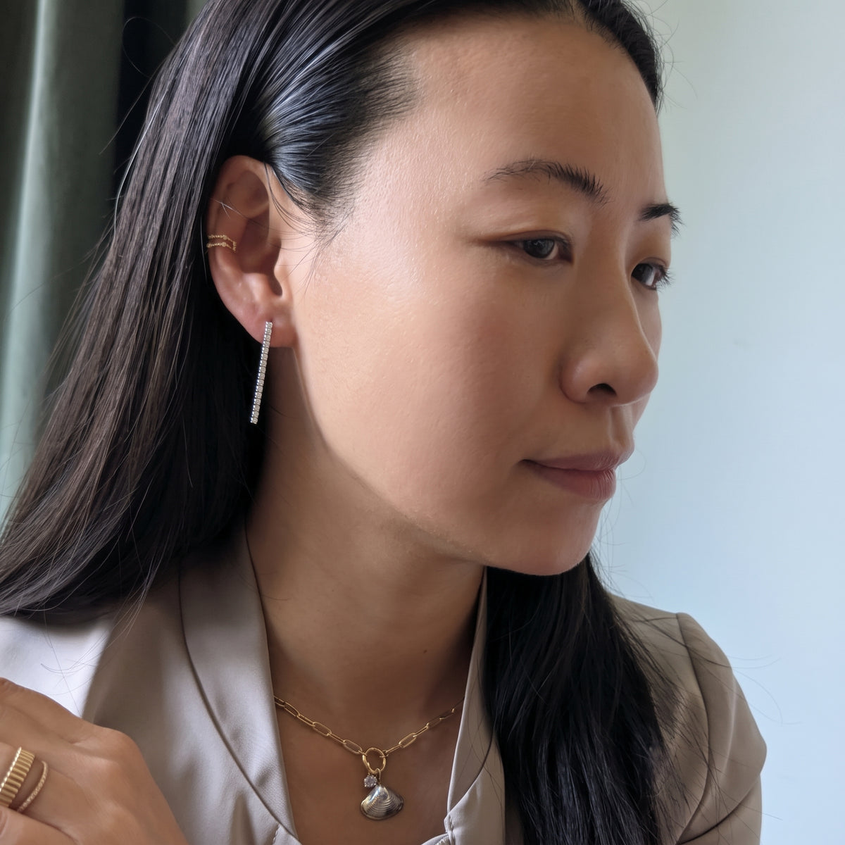 Tennis Drop Earrings